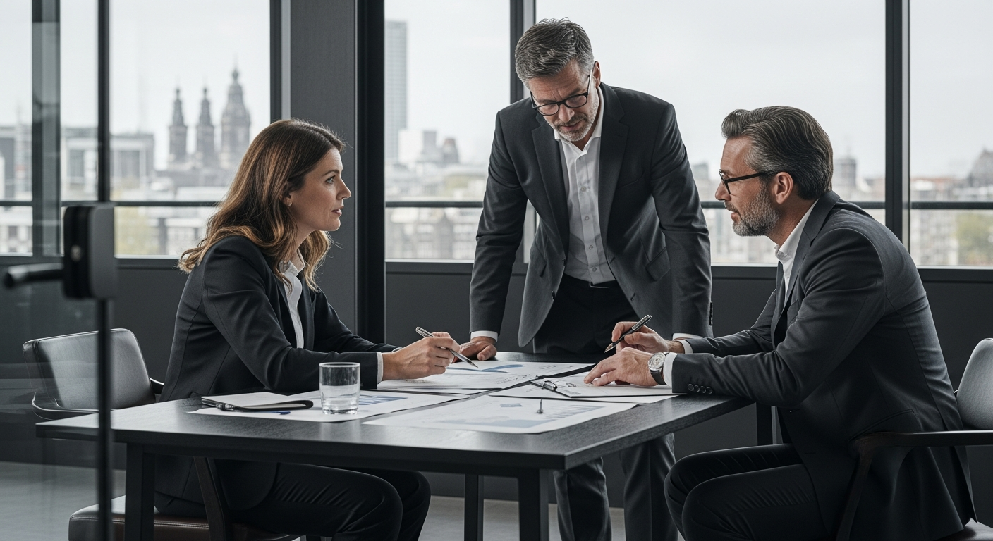 Illustration conceptuelle de la structuration optimale de propriété intellectuelle via une holding IP aux Pays-Bas post-Série A.