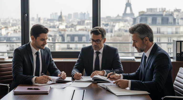 Illustration photo-réaliste de la Due Diligence Fiscale M&A, avec une Tax DD Checklist pour les acquisitions internationales.